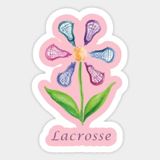 Lacrosse Flower Sticker